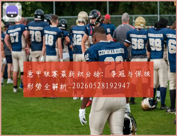 意甲联赛最新积分榜:争冠与保级形势全解析_20260528192947